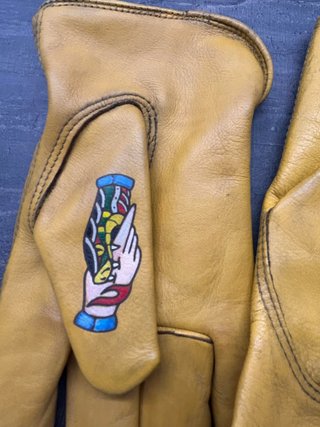 Guanti Biker "Tattoo Old School" - Paint Art
