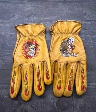 Guanti Biker "Tattoo Old School" - Paint Art