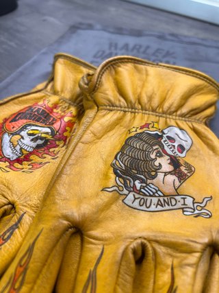 Guanti Biker "Tattoo Old School" - Paint Art