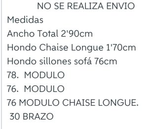 Sofá Chaise Longue Modular Estilo Nórdico