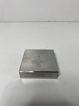 : Bloque Patrón Dureza Rockwell Mitutoyo 63ETB033