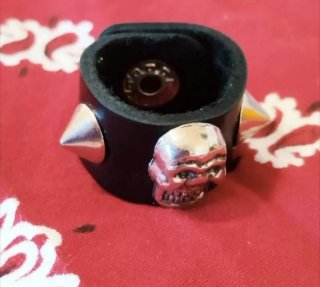Anillo unisex de pañuelo de cuello Gothic Skull