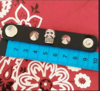 Anillo unisex de pañuelo de cuello Gothic Skull