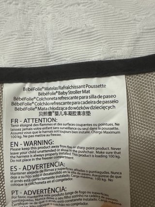 Funda refrescante para cochecito bebé
