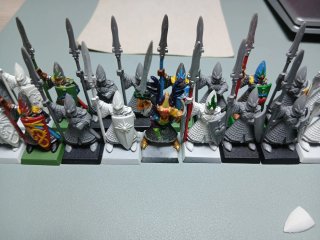 Lanceros Altos Elfos Warhammer