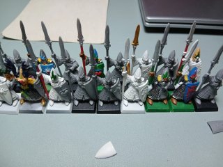 Lanceros Altos Elfos Warhammer