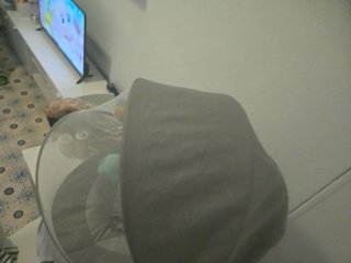 Hamaca para bebé con dosel y mosquitera