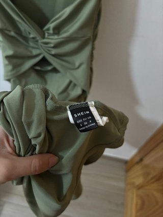 Vestido verde Shein largo talla S