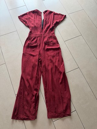 Mono rojo ancho Pull&Bear