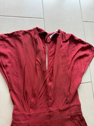 Mono rojo ancho Pull&Bear