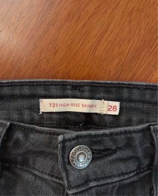 Pantalones Levi's Vaqueros Negros Talla 28/30