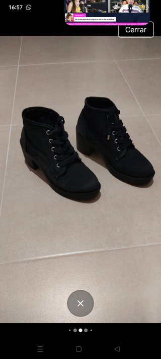 Botines negros mujer