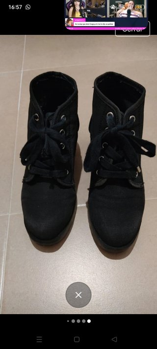 Botines negros mujer
