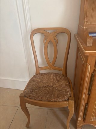 Juego de 6 sillas de comedor de madera