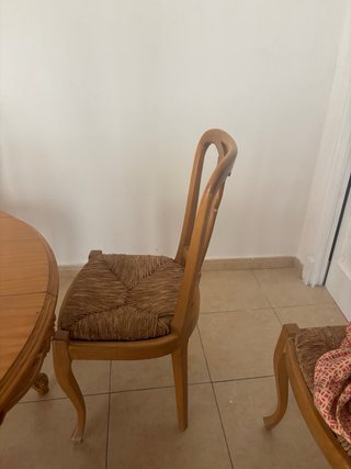 Juego de 6 sillas de comedor de madera