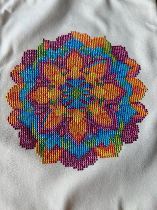 Borsa in tela con mandala