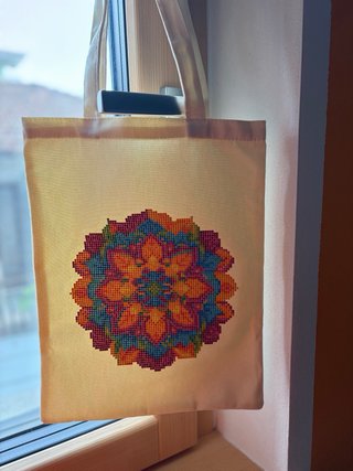 Borsa in tela con mandala