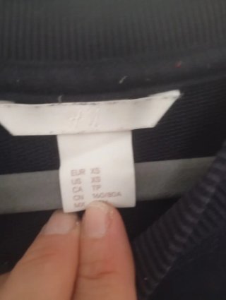 Sudadera H&M azul marino talla XS