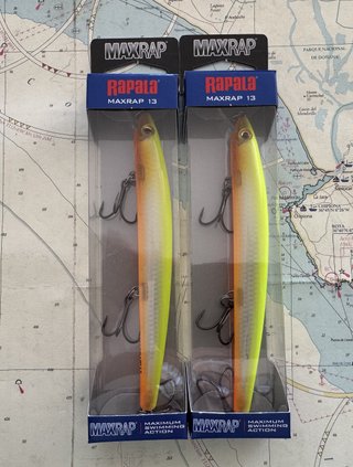 Lote 2 señuelos Rapala Maxrap 13  176