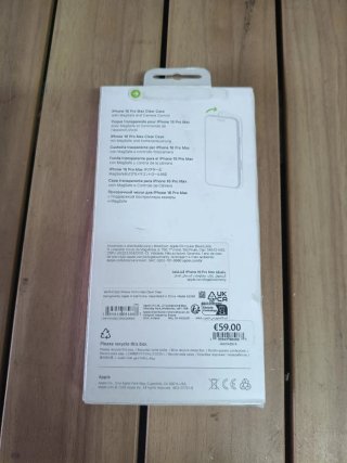 iPhone 16 Pro Max Funda transparente con MagSafe