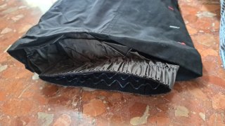 Pantalones de esquí negros con tirantes