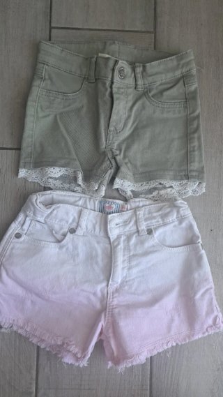Shorts di jeans e cotone bambina
