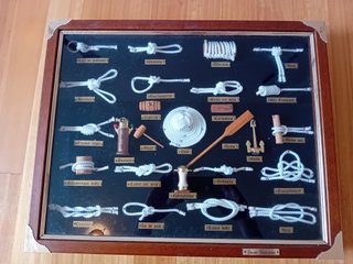 Cuadro Nudos Marineros Madera