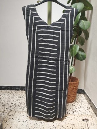 Vestido Verano Rayas Blanco y Negro