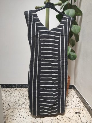 Vestido Verano Rayas Blanco y Negro