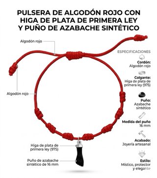 Pulsera 7 nudos higa plata 925