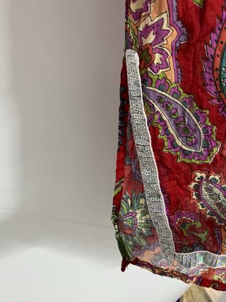 Blusa Kaftán Estampada Brillante Talla Única