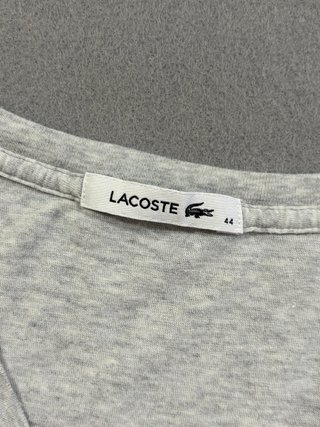 Camiseta Lacoste pico gris mujer talla 44 L