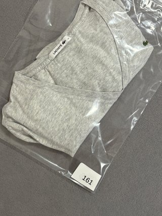 Camiseta Lacoste pico gris mujer talla 44 L