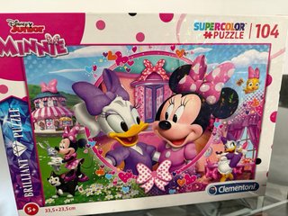 Lote 4 Puzzles Disney y Trolls