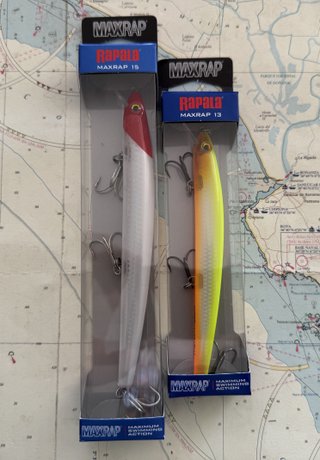 Lote 2 señuelos Rapala MaxRap 13 y 15    177