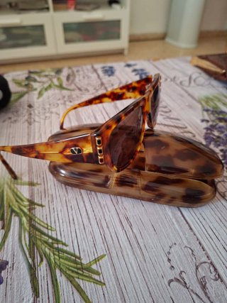 Gafas de sol Jimmy Choo doradas y azules