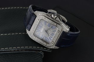 Cartier Santos 100 Diamantado 2878 33mm