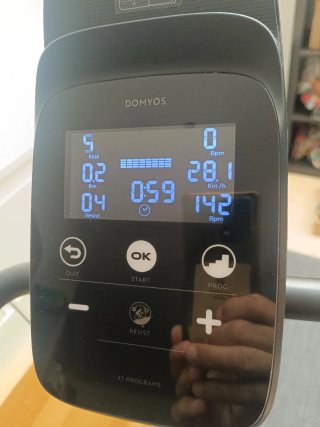Bicicleta estática Domyos 140 como nueva