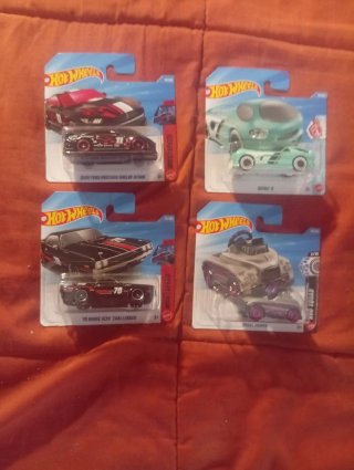 Lote 4 Coches Hot Wheels