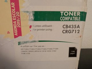 Tóner Gener'Ink CB435A CRG712 Compatible
