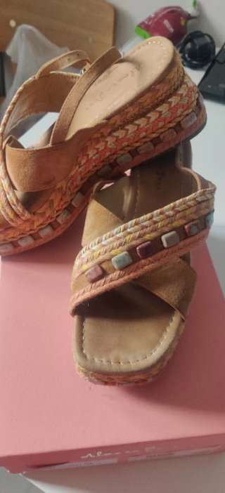 Sandalias Alma en Pena Beige Multicolor