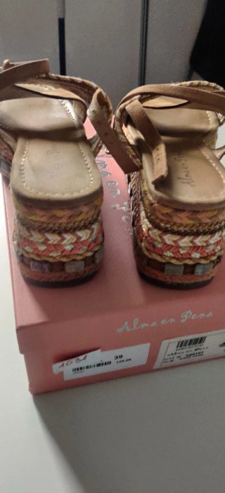 Sandalias Alma en Pena Beige Multicolor