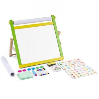 Tabletop Art Easel for Kids, 3-in-1 Wooden Double-Sided