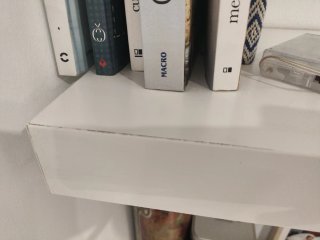 Estantería pared Ikea blanca madera