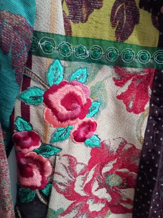 Abrigo Desigual bordado multicolor