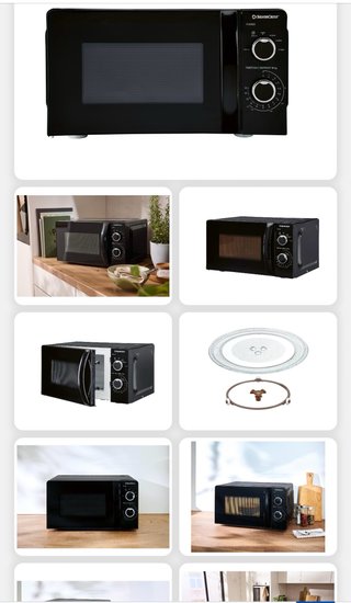 Microondas 17L 700W Negro