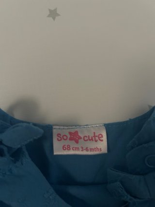Conjunto bebé azul bordado