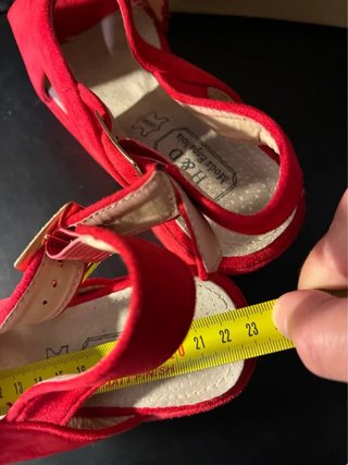 Zapatos de fiesta rojos plataforma