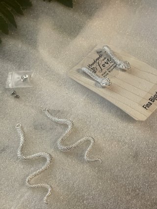 Pendientes grandes Serpiente Fina Bijouterie NUEVO