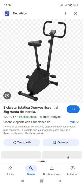 Bicicleta Estática Domyos Essential
